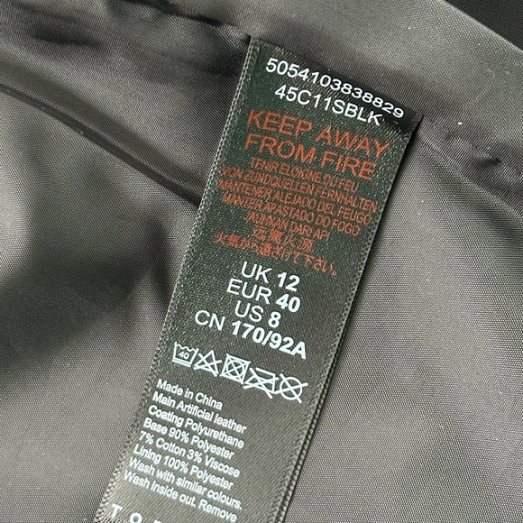 vegan leather jacket! only worn once - Picture 4 of 12